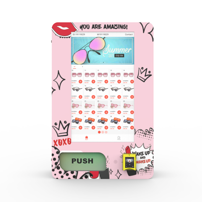 SS-W-020 Hair Lash Nail Lip Wall Mounted Vending Machine 