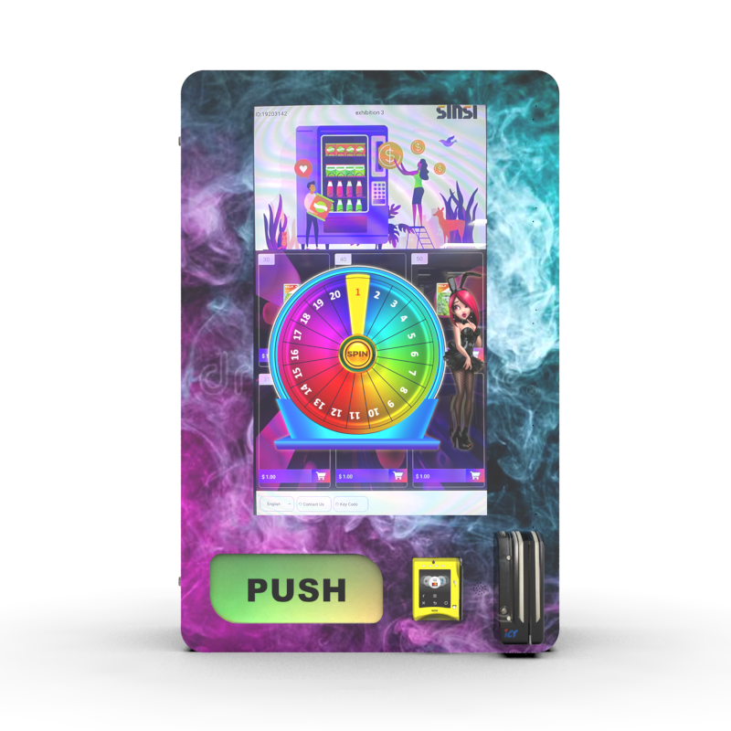 32 inch Touch Screen Small Cash And Card Reader Age Verification Vending Machine For Tabaco Product With Qr Code Payment