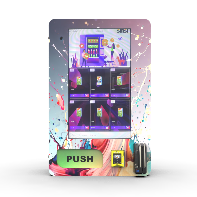 24 Hours Self-Service Compact Wall Mounted Smart Vending Machine For Small Items Featuring Card Payment And Wifi Connectivity